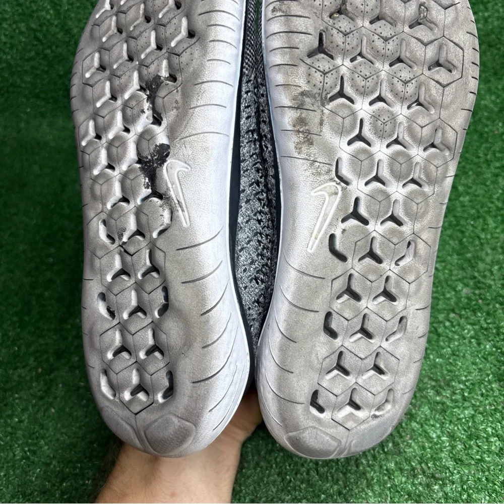 Nike Free RN Flyknit 2018 Men's Running Shoes Black White Oreo Size 8‎